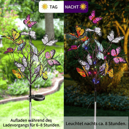 🔥😍Solarbetriebene Schmetterlingslichter für draußen🦋💐