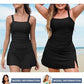 🩱Damen Vintage Bauchweg Zweiteiliger Tankini-Badeanzug
