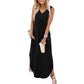 💥Halbpreis-Ausverkauf🔥👗🌊 Damen Sommerkleid – Locker, Ärmellos, V-Ausschnitt mit Taschen, Ideal für Strand & Freizeit