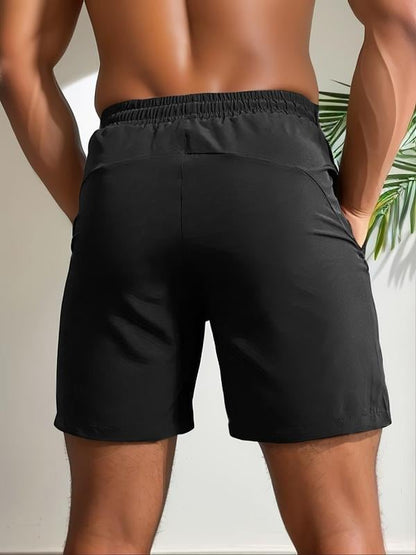 💥49% RABATT💥Shorts mit Buchstaben-Print und Kordelzug in der Taille für Herren