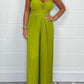 🌷Jumpsuit mit Tube-Top in reiner Farbe