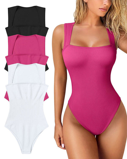 🔥HEIßER VERKAUF 48% RABATT🔥Gerippter ärmelloser Bodysuit