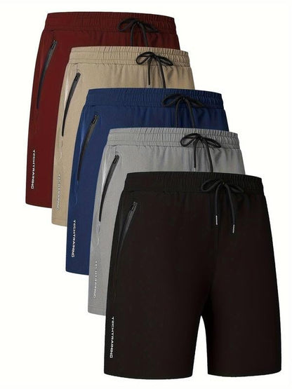 💥49% RABATT💥Shorts mit Buchstaben-Print und Kordelzug in der Taille für Herren