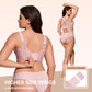 Damen Bügelfreier BH mit Leopardenmuster – 3D-Halt, Memory-Foam & Formgebung | M–5XL