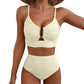 💥Strand-Hit✨Damen Push-Up Bikini mit hoher Taille