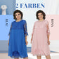 Spitzen-Midikleid für Damen in lockerer Passform