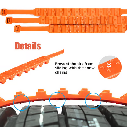 🔥Winter-Schönheitsverkauf 2024🔥Universell wiederverwendbare Anti-Rutsch-Reifenketten aus Nylon