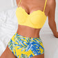 💛Sommer-Schnäppchen - 49% Rabatt💛Traumhafte Bademode mit Riemchen und Überzug