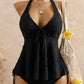 Damen-Tankini-Set mit Nackenband und Rüschen