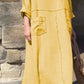 💕Lässiges, atmungsaktives, einfarbiges Kleid mit Rundhalsausschnitt