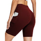 🔥 49% Rabatt – Nur kurze Zeit! ✨ Damen Hochtauch-Sporthose mit 2 Taschen: Feuchtigkeitsableitend & bauchkontrollierend 🏃‍♀️