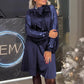 ✨Pailletten-Patchwork-Krawattenkleid für Frauen