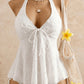 Damen-Tankini-Set mit Nackenband und Rüschen