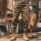 Lockere, modische Cargohose für Herren