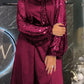✨Pailletten-Patchwork-Krawattenkleid für Frauen