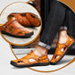 🔥Saisonaktion 49% RABATT - 💥Große, weiche, atmungsaktive Outdoor-Sandalen aus Leder für Herren