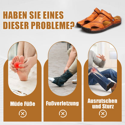 🔥Große Größe Weiches Leder Männer Atmungsaktive Outdoor-Sandalen