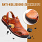 🔥Saisonaktion 49% RABATT - 💥Große, weiche, atmungsaktive Outdoor-Sandalen aus Leder für Herren