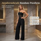 🔥Solange der Vorrat reicht 50 % Rabatt!🎉One-Shoulder Jumpsuit mit weitem Bein und Netzeinsatz