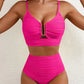 💥Strand-Hit✨Damen Push-Up Bikini mit hoher Taille