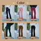 🔥✨Schmale Lounge-Hose aus Mikrocord mit hoher Taille und elastischem Bund