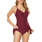 🩱Damen Badeanzug mit Bauchkontrolle, figurbetonter Passform und Plus-Size-Optionen