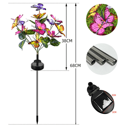 🔥😍Solarbetriebene Schmetterlingslichter für draußen🦋💐