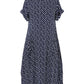 🔥Kurzärmliges Kleid in Übergröße mit Polka Dot-Print