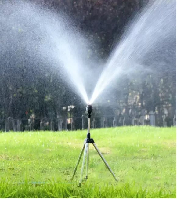 🔥🎁Edelstahl Rotary Bewässerung Stativ Teleskop Unterstützung Sprinkler