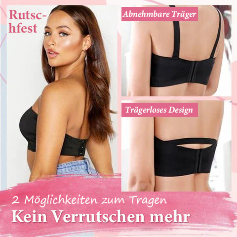 🔥3 kaufen, 20% Rabatt🔥-😍Sexy trägerloser unsichtbarer Push-Up-BH in Übergröße