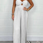 🌷Jumpsuit mit Tube-Top in reiner Farbe