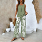 🔥 Heißer Verkauf 49% RABATT🌺Trendiges 2-teiliges Print-Outfit für Damen, ärmelloses Oberteil und Hose