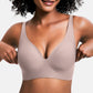 💜💜Jelly Wireless Damen Komfortable kabellose Push-up-BHs, nahtlose T-Shirt-BHs, BHs mit tiefem V-Ausschnitt für jeden Tag