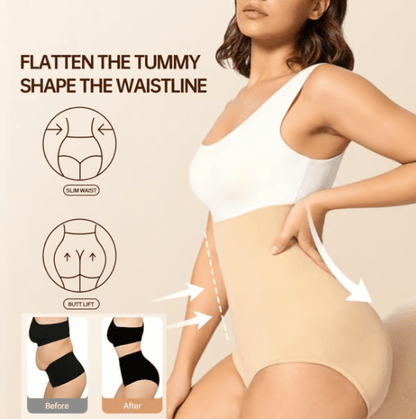 Shapewear-Höschen mit hoher Taille und Bauchkontrolle
