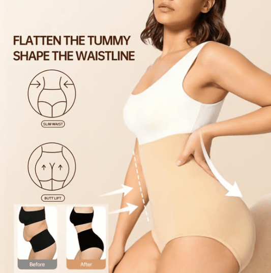 Shapewear-Höschen mit hoher Taille und Bauchkontrolle