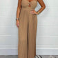 🌷Jumpsuit mit Tube-Top in reiner Farbe