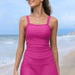 🩱Damen Vintage Bauchweg Zweiteiliger Tankini-Badeanzug