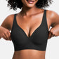 💜💜Jelly Wireless Damen Komfortable kabellose Push-up-BHs, nahtlose T-Shirt-BHs, BHs mit tiefem V-Ausschnitt für jeden Tag