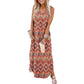 💥Halbpreis-Ausverkauf🔥👗🌊 Damen Sommerkleid – Locker, Ärmellos, V-Ausschnitt mit Taschen, Ideal für Strand & Freizeit