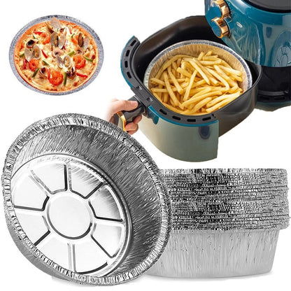 (🎁Neujahrs-Schönheitsverkauf 2024🎁SPAREN SIE 48 %)50-teiliges Set wiederverwendbarer Airfryer-Einlagen aus Aluminiumfolie – KAUFEN SIE 2 UND ERHALTEN SIE ZUSÄTZLICH 10 % RABATT