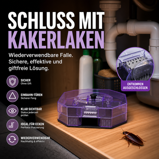🔥 Heute -50 %! 🚫 Wiederverwendbare Kakerlakenfalle