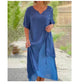 💕Kurzärmliges, zweiteiliges, asymmetrisches Kleid