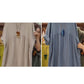 💃Lässiges, lockeres, einfarbiges Damenkleid mit Rundhalsausschnitt, 3/4-Ärmeln und Taschen