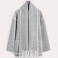 🎄🎅Heißer Verkauf 49% Rabatt - Ladies' tweed coat with tassel scarf