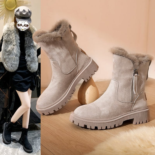 Damen-Winter-Fleece-Schneestiefel⚡Neu eingetroffen Sale-49 % Rabatt