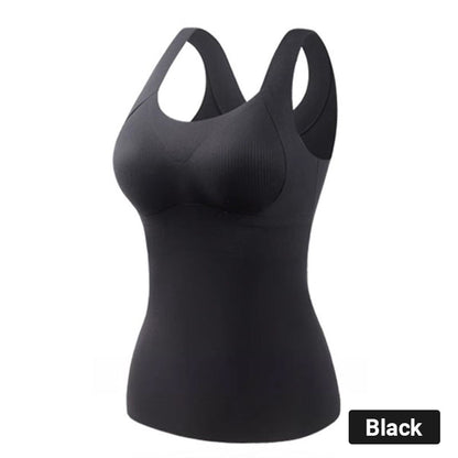 🎊Schwarzer Freitag Verkauf🎊Thermo-Tanktops mit integriertem BH für Damen