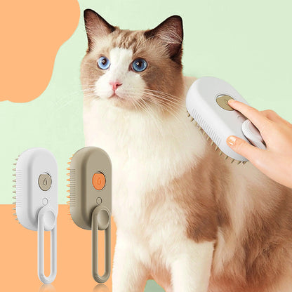 🐱🎁Multifunktionaler Massagekamm für Haustiere mit Spray