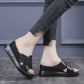 Contemporary open-toe sandals with a 7cm mid-heel