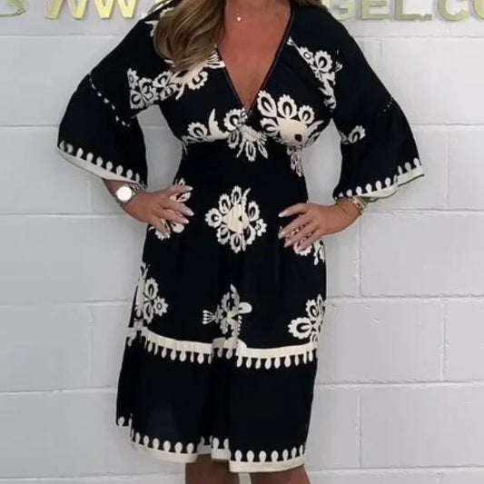 👗Bedrucktes Sommerkleid für Damen