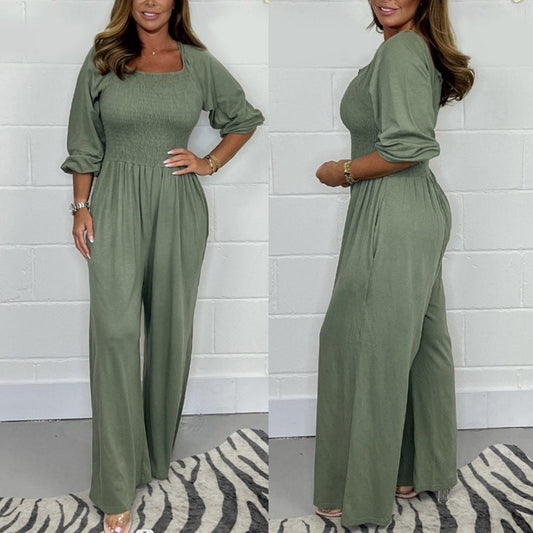 💕Heißer Verkauf 49% Rabatt🥰Sommer-Overall mit elastischer Taille für Damen